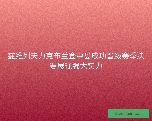 兹维列夫力克布兰登中岛成功晋级赛季决赛展现强大实力