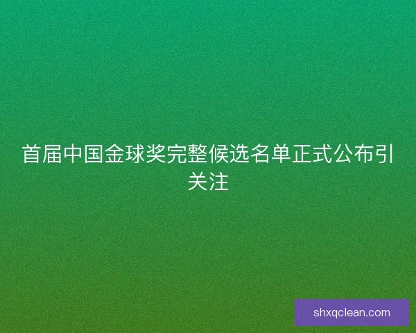 首届中国金球奖完整候选名单正式公布引关注 首届中国金球奖完整候选名单正式公布引关注