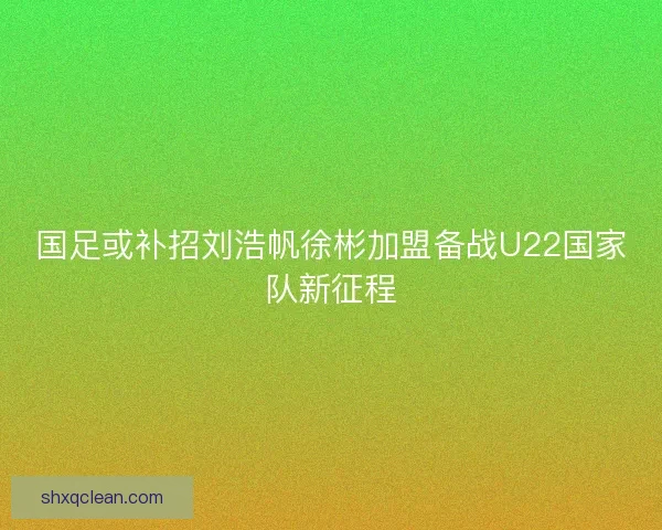 国足或补招刘浩帆徐彬加盟备战U22国家队新征程